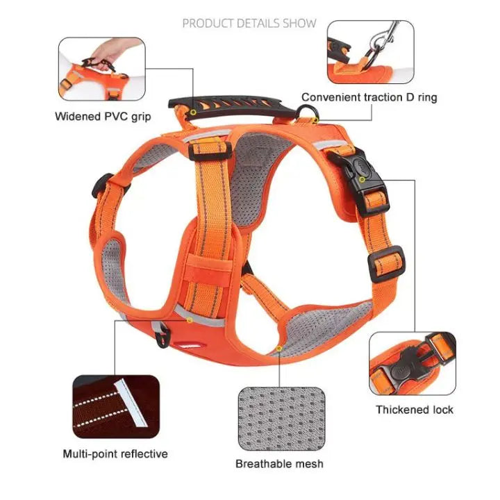 BowLift | No-Pull Dog Harness with Reflective Nylon