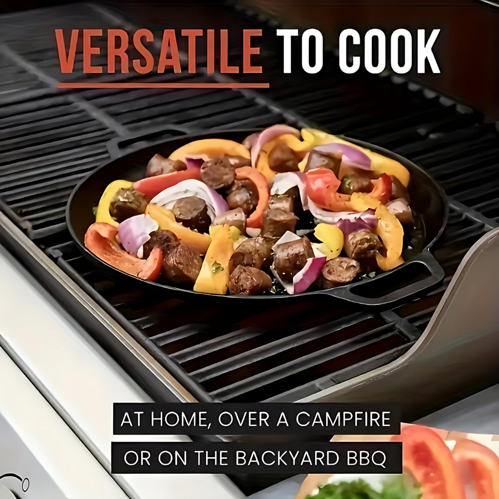 BowLift | Non-Stick Cast Iron Griddle Skillet Pan