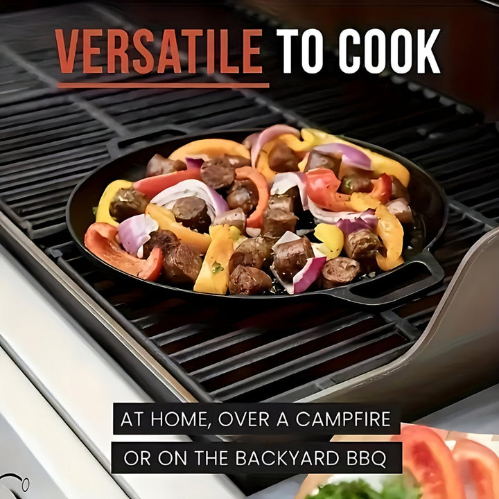 BowLift | Non-Stick Cast Iron Griddle Skillet Pan