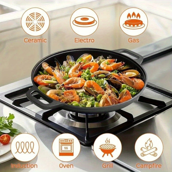 BowLift | Non-Stick Cast Iron Griddle Skillet Pan