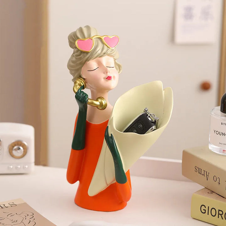 BowLift | FloralFinesse - Girl Vase Decor