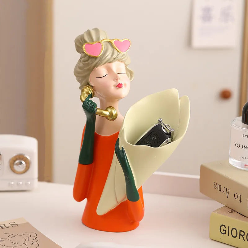 BowLift | FloralFinesse - Girl Vase Decor