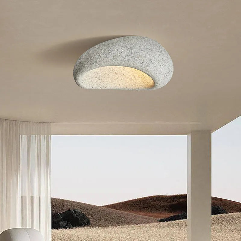 BowLift | Minimalist Ceiling Lamp in Wabi-Sabi Style for Tranquil Interior