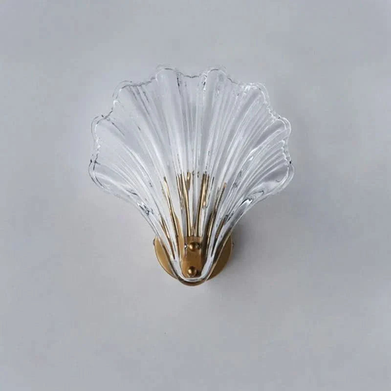 BowLift | Shell Glass Wall Light – Warm LED Decorative Fixture