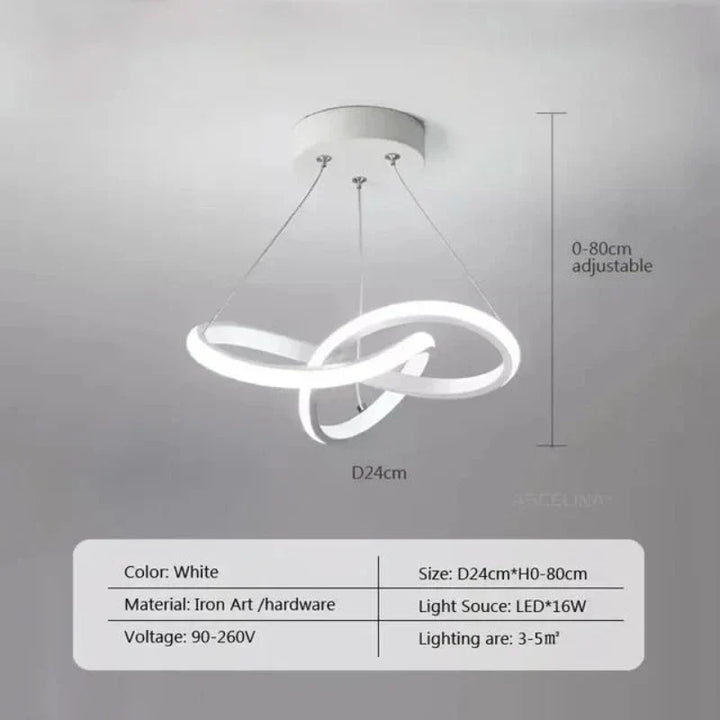 BowLift | LumiWave LED Ceiling Light | Energy-efficient Designer Lamp for Living Room, Bedroom & Kitchen | Modern LED Lighting