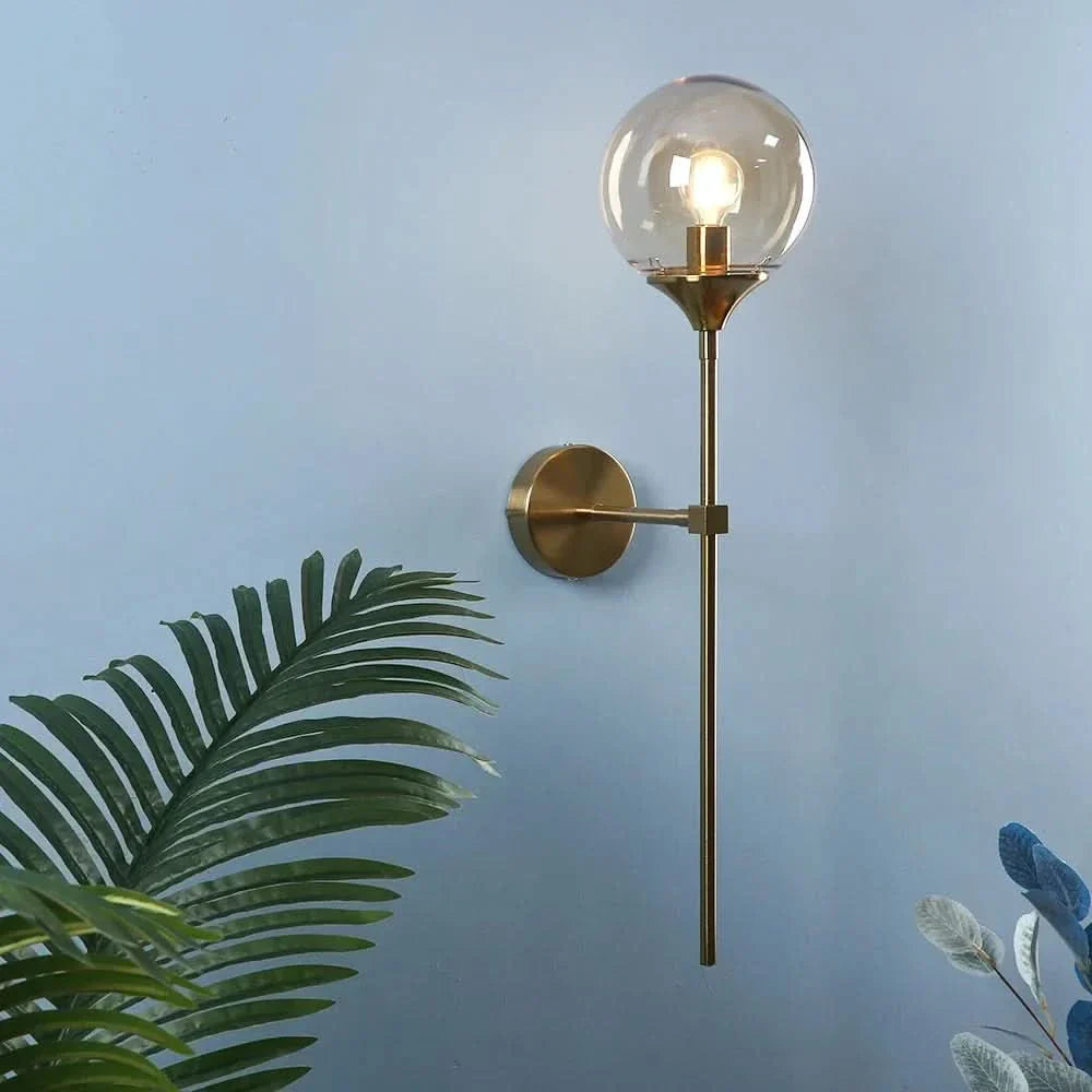 BowLift | Scandinavian Glass Wall Lamp with Warm LED Light