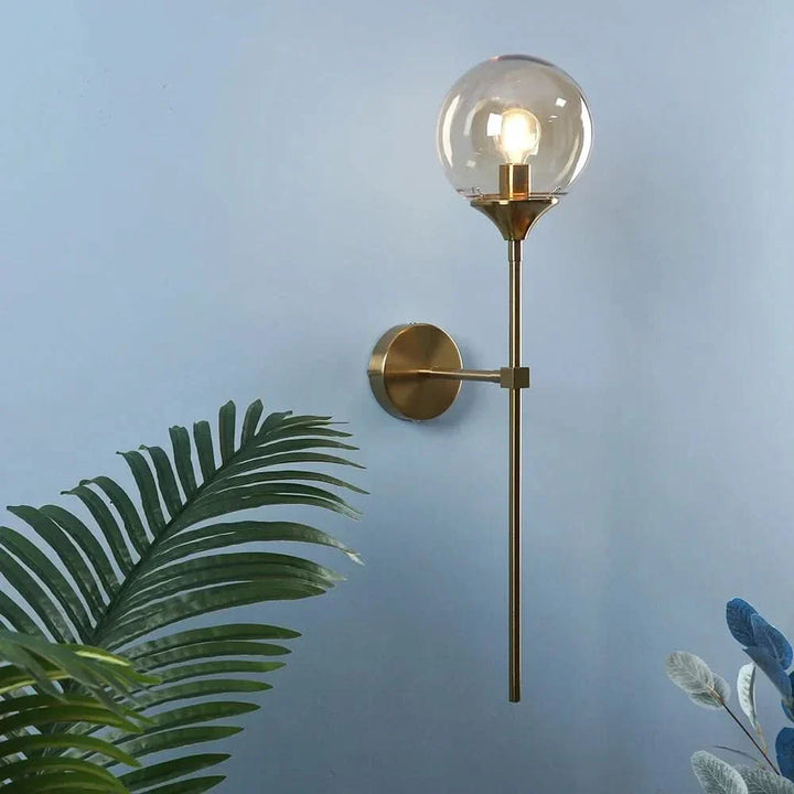 BowLift | Scandinavian Glass Wall Lamp with Warm LED Light