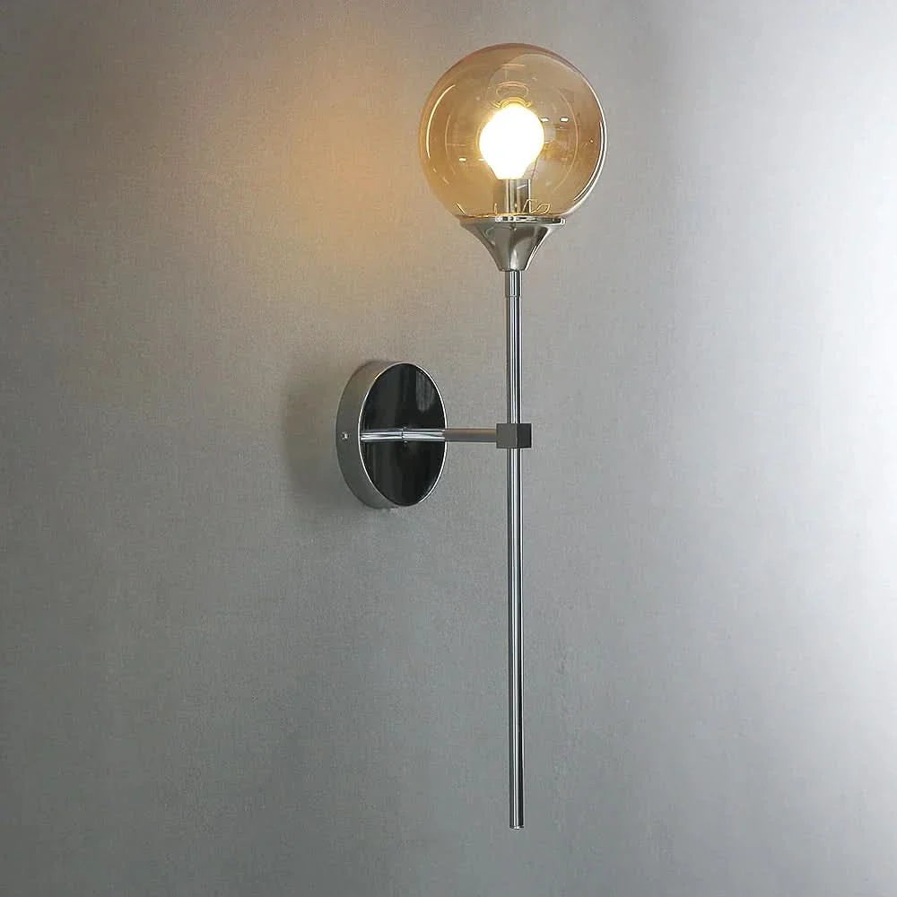 BowLift | Scandinavian Glass Wall Lamp with Warm LED Light