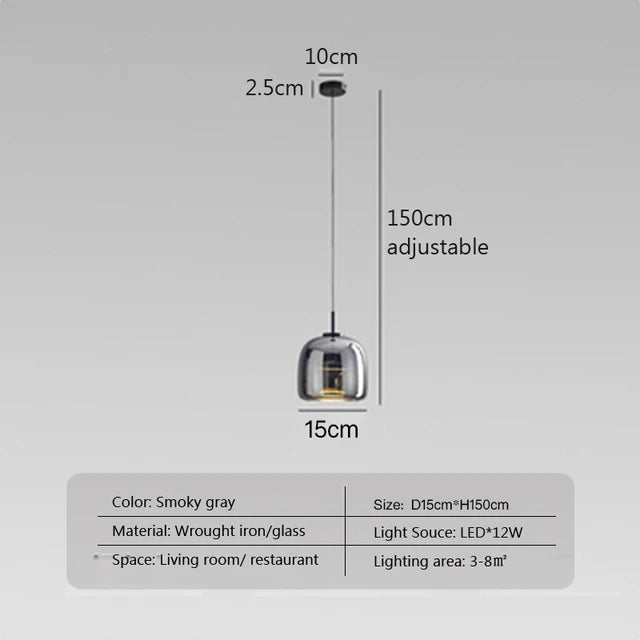Minimalist Glass Pendant Lamp - Elegant and Sleek Lighting for Any Space | Bowlift