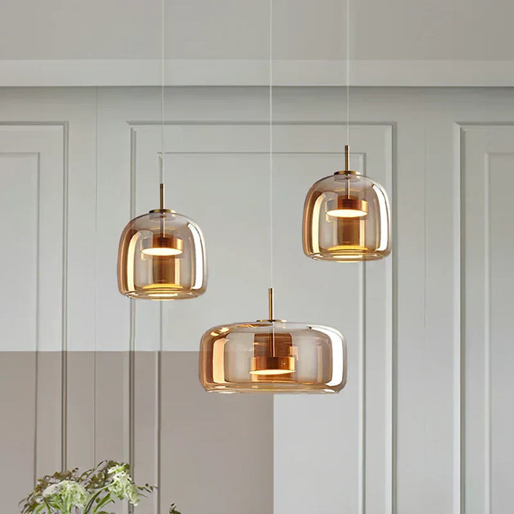 BowLift | CrystalGlow Pendant Light - elegant pendant light made of clear glass