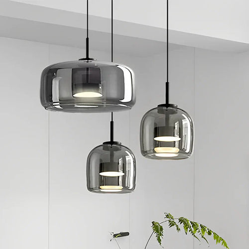 Minimalist Glass Pendant Light, Modern Designer Hanging Lamp for Dining Room & Living Room | Bowlift