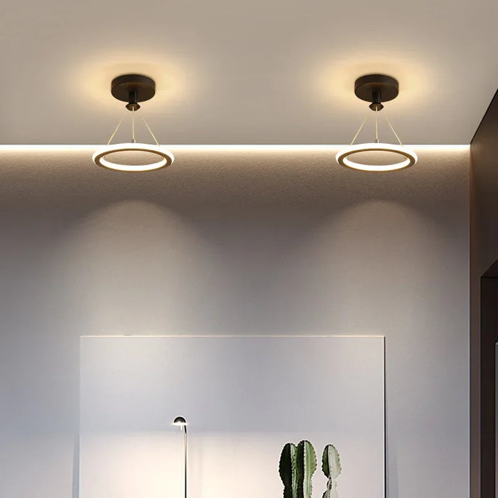 Modern LED ceiling light for hallway & entrance area, minimalist lighting | Bowlift