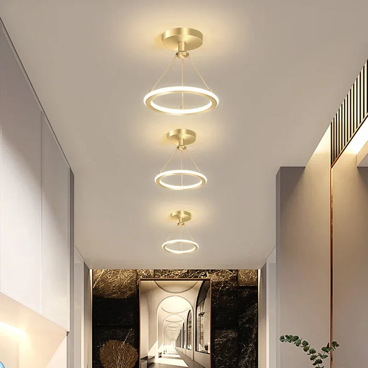 Modern LED ceiling light for hallway & entrance area, minimalist lighting | Bowlift
