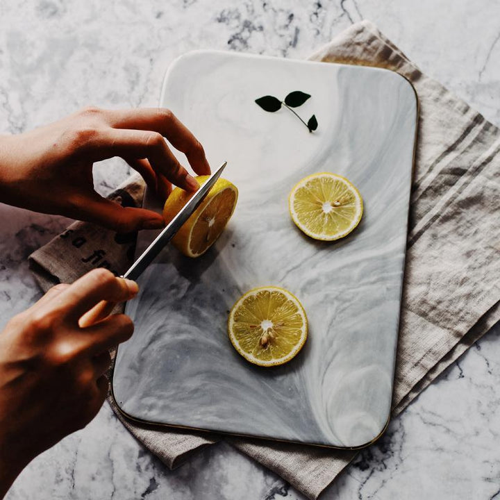 BowLift | Marble Serving Board