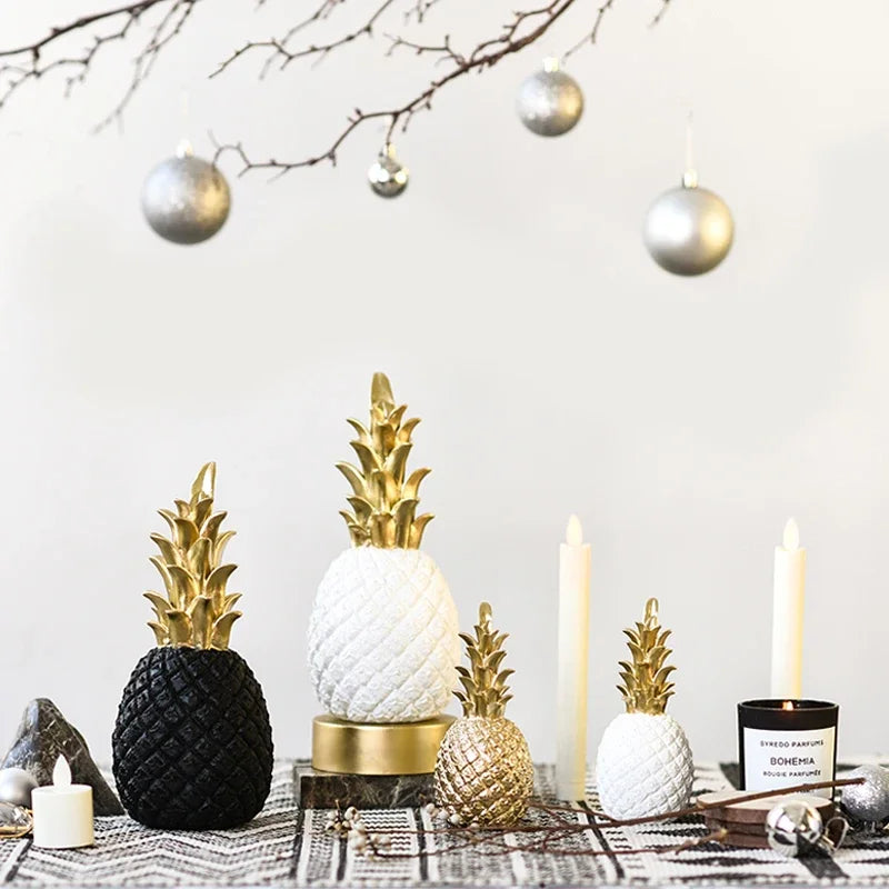 Golden Pineapple Decoration, Exclusive Home Accent for Modern Interior Design | Bowlift