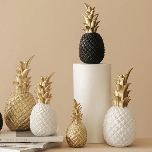 Golden Pineapple Decoration, Exclusive Home Accent for Modern Interior Design | Bowlift