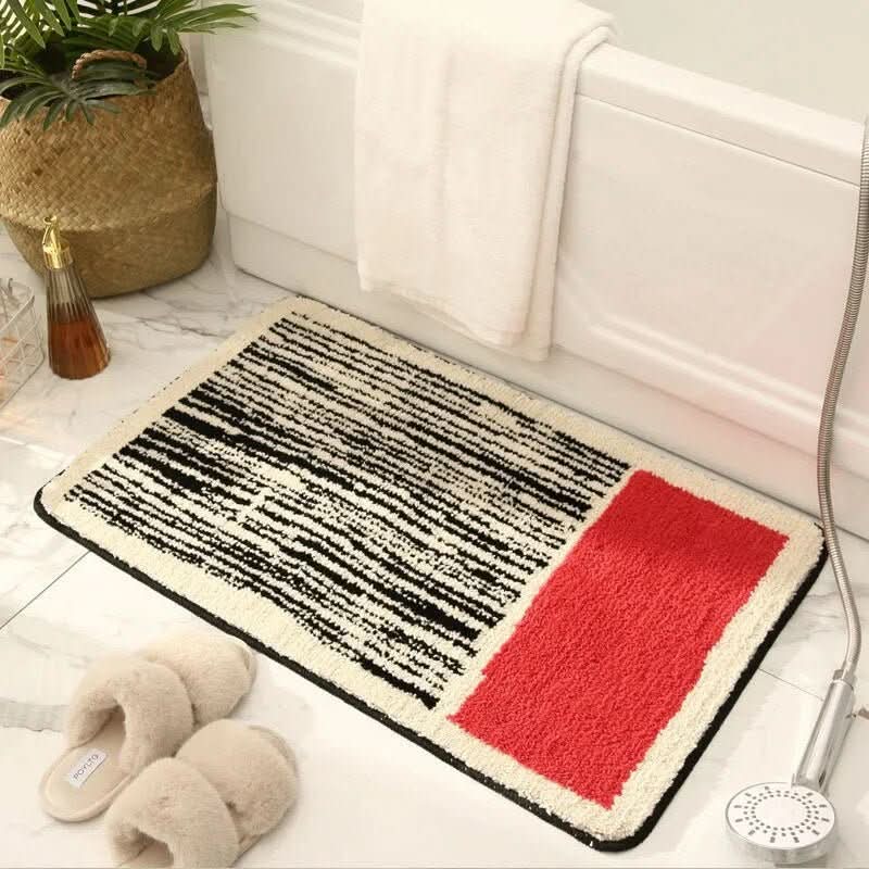 BowLift | Soft Bath Mat with Non-Slip Backing for Elegant Bathroom