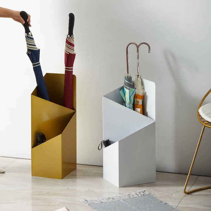 BowLift | DripFrame Umbrella Stand with Drip Tray – Scandinavian Minimalist Metal Umbrella Holder