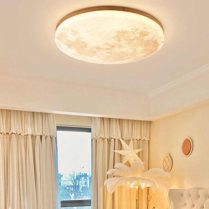 BowLift | LunaGlow - Moon Lamp Ceiling Lamp With Soft LED Lighting