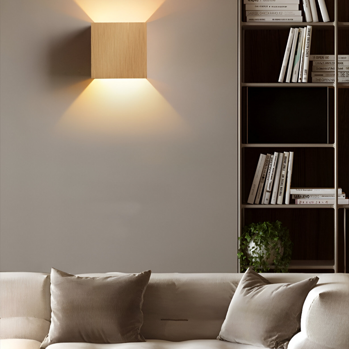 BowLift | LED Wall Lamp NORDIVIA | USB & Cable Operation | Double Light Color | Aluminum & Acrylic | 10x10x5 cm