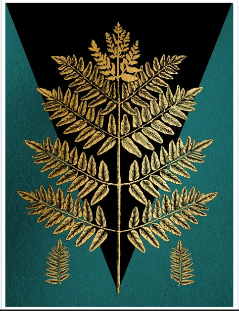 Nordic Abstract Golden Fern Deer Flamingo Wall Art Fine Art Canvas Prints Pictures For Modern Apartment Living Room Dining Room Art Decor | Bowlift