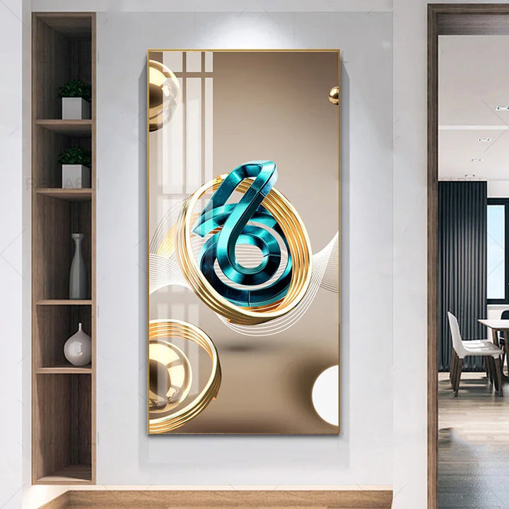 Nordic Celestial Harmony Wall Art Fine Art Canvas Prints Light Luxury Abstract Auspicious Pictures For Modern Apartment Living Room Foyer Art Decor | Bowlift
