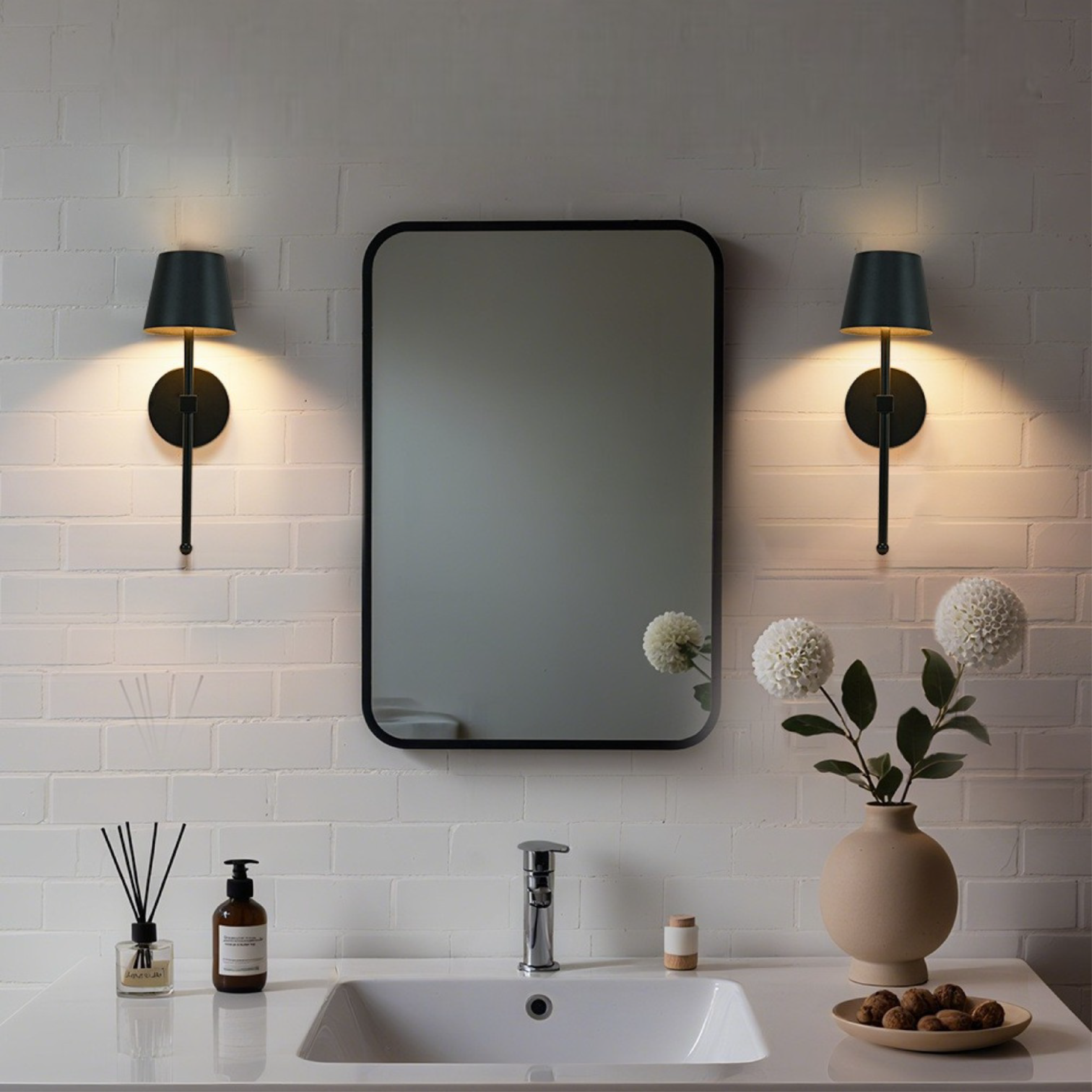 BowLift | Modern Wireless LED Wall Lamp with Metal Housing – Wall Sconce for Bedroom and Living Room