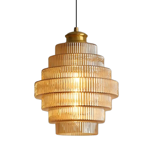 BowLift | Modern Glass Pendant Lamp with Height Adjustment for Kitchen and Dining Room - Lamp Over Table E27