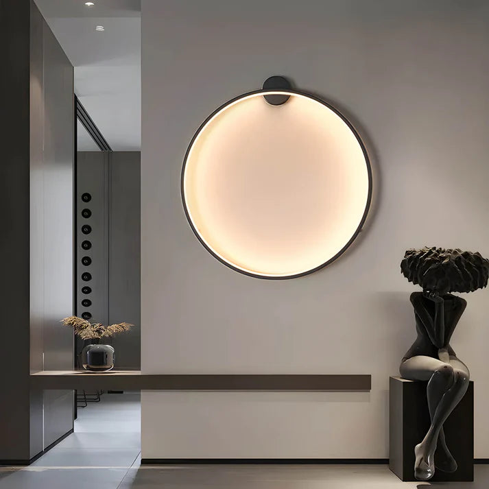 BowLift | Modern Wall Sconce Jadis Ring with LED Strips – Scandinavian Design for Living Room and Dining Room, Round Shape