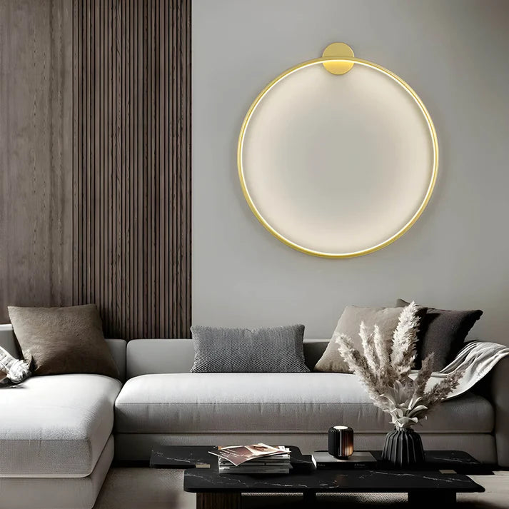 BowLift | Modern Wall Sconce Jadis Ring with LED Strips – Scandinavian Design for Living Room and Dining Room, Round Shape