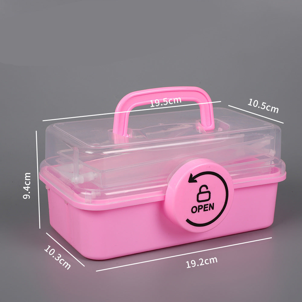 Portable Multi-Section Craft Storage Box Bowlift
