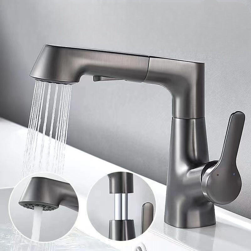 BowLift | Bathroom fixture with rotating retractable hand shower