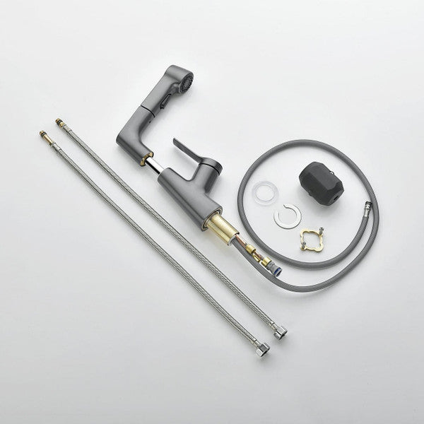 BowLift | Bathroom fixture with rotating retractable hand shower