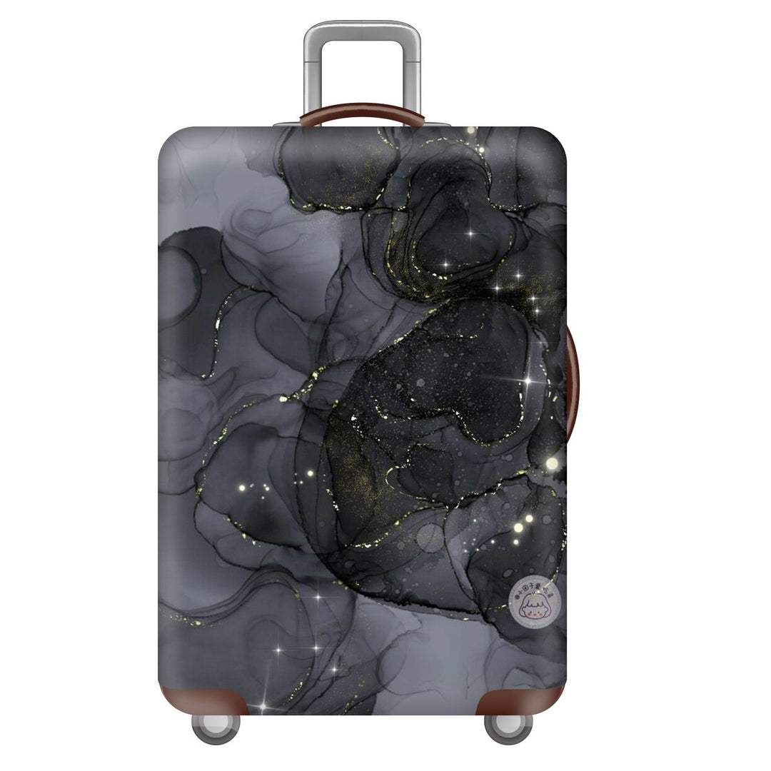 Unisex nan elastic suitcase cover with three-dimensional honeycomb pattern, shock-absorbing stretch protection cover for trolley with zipper Bowlift