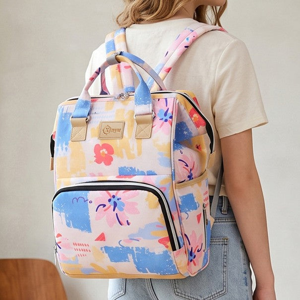 Stylish Multi-Pocket Diaper Backpack Bowlift