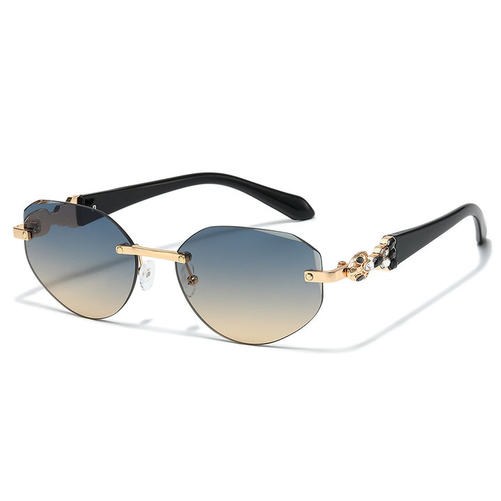 Decorative Oversized Shield Sunglasses Bowlift