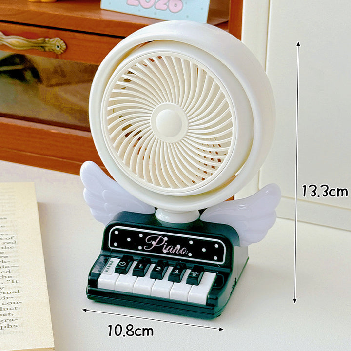 Unisex Portable Mini Fan in Playful Piano Design Bowlift