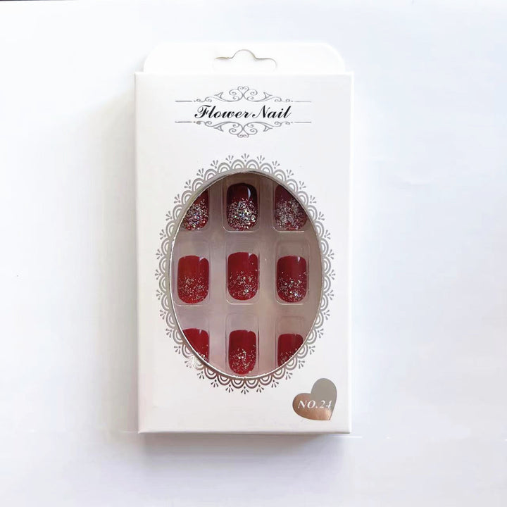 Glamorous artificial nails with glitter accents Bowlift