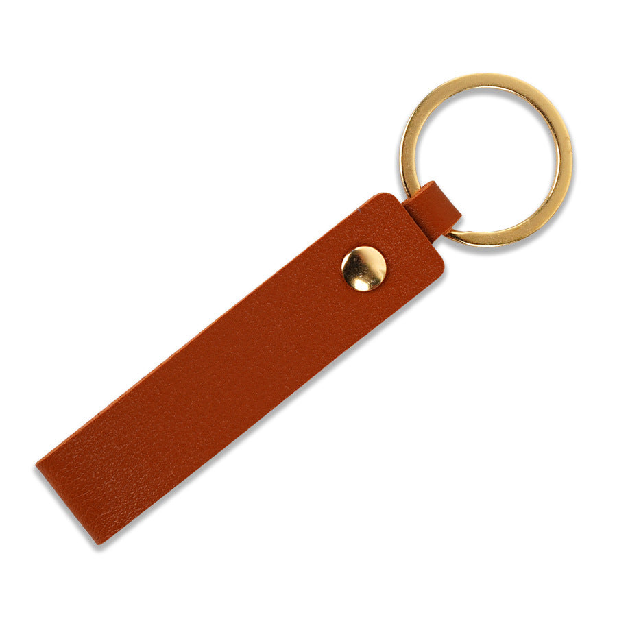 Unisex keychain made of high-quality artificial leather with practical loop Bowlift