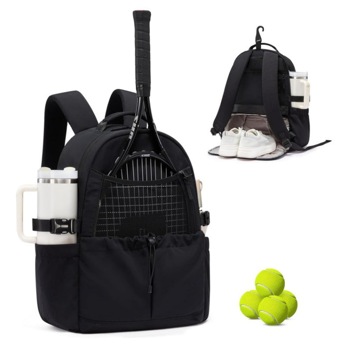 Sport backpack with integrated shoe compartment and bottle holder Bowlift