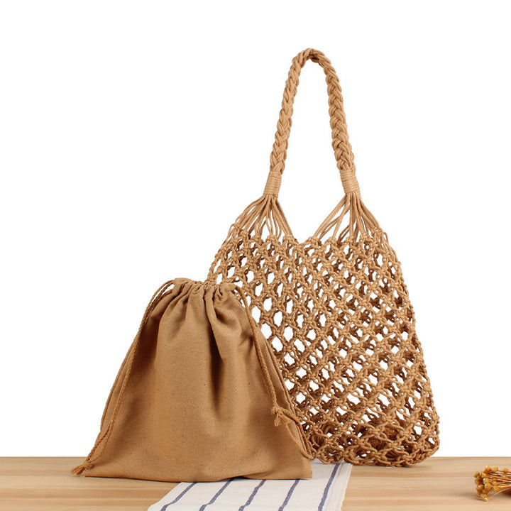 Net bag with integrated pouch Bowlift