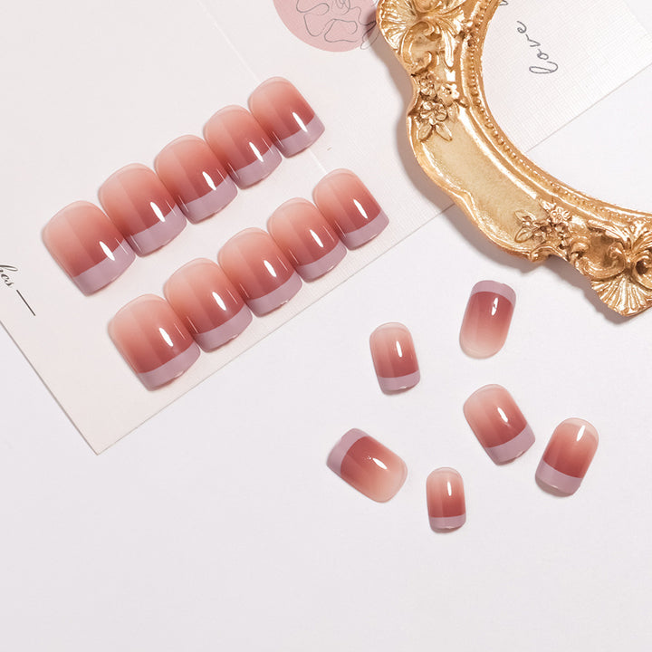 Elegant Ombre Nail Art Press-On Set Bowlift