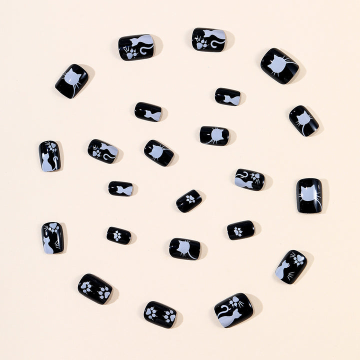 Cat-Themed Artistic Nail Art Extensions Bowlift
