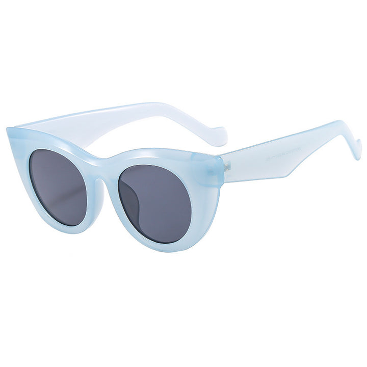 Women's Cat-Eye Sunglasses with Transparent Frame and Polarized Lenses Bowlift