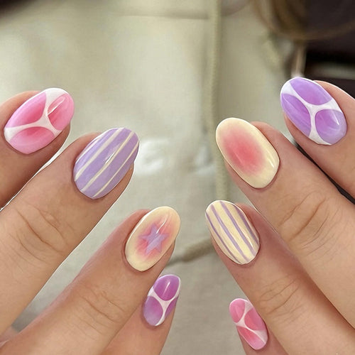 Artistic Press-On Nail Art Collection Bowlift