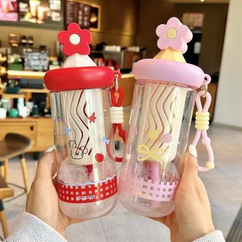 Unisex drinking cup with designs and silicone lid Bowlift