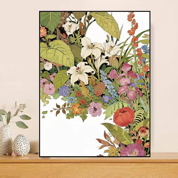 Floral-Themed Canvas Artwork Bowlift
