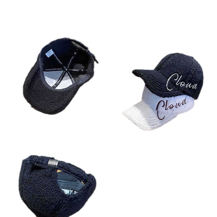 Women's Fluffy Textured Baseball Cap Bowlift
