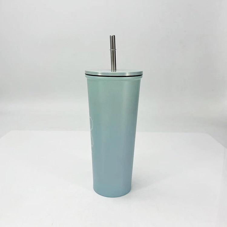 Ladies Drinking Cup with Stainless Steel Straw Bowlift