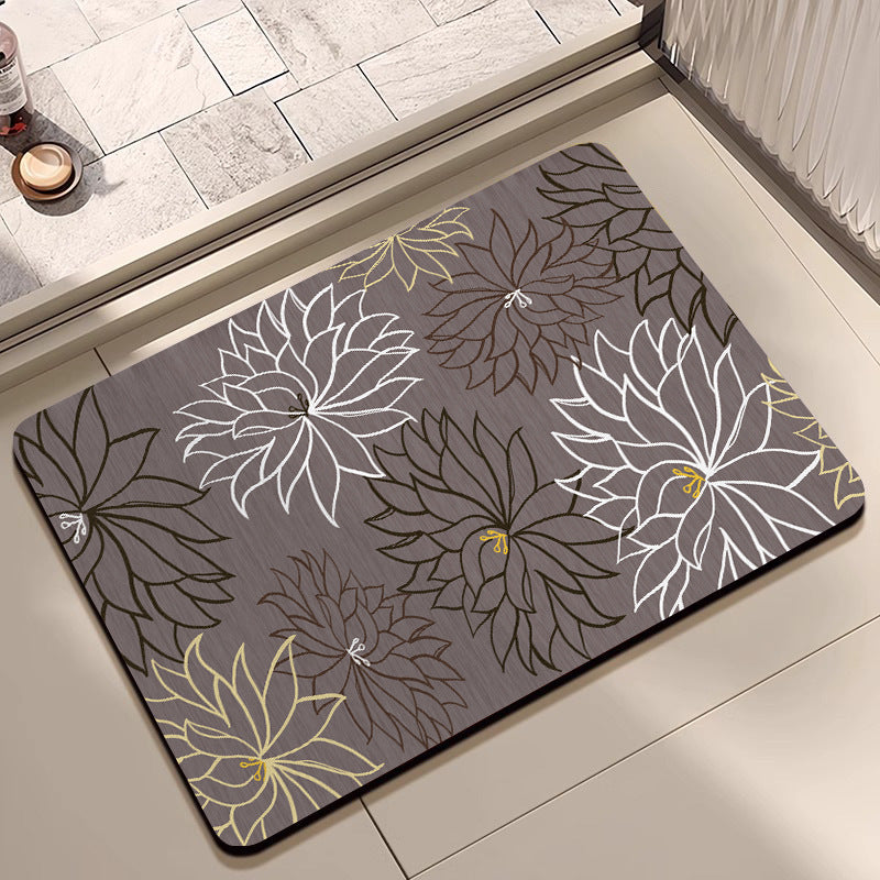 Elegant Monogrammed Bathroom Mat Bowlift